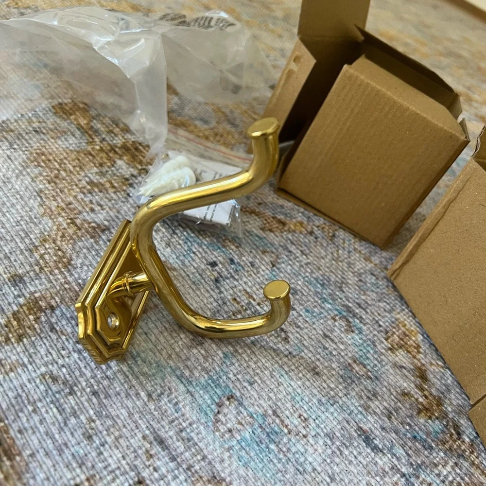 New Timeless Unlaquered Rejuvenation Double Wall Hooks! #2